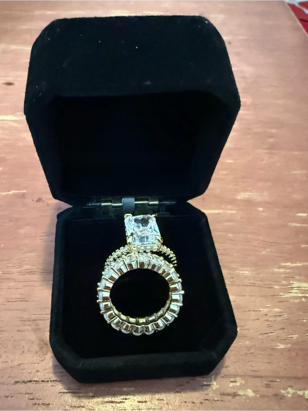 CZ Wedding Ring Set